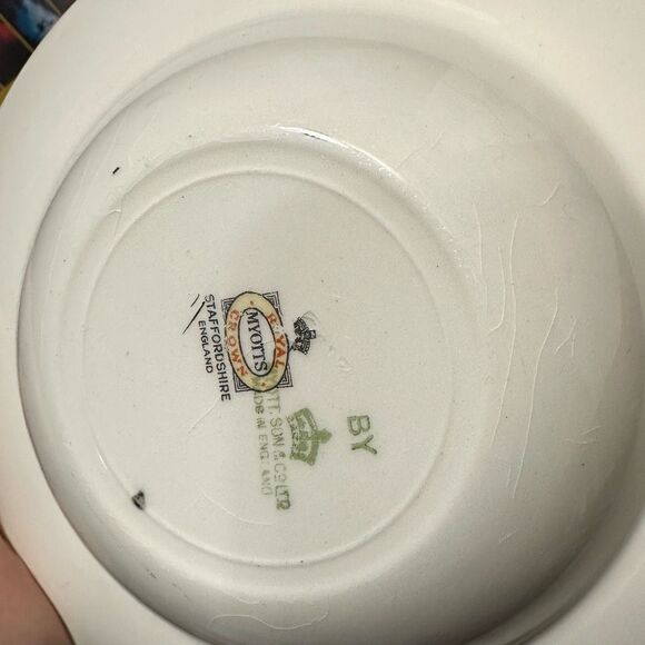 Vintage Myott Son & Company Royalty Pattern Bowls Set of 5 - Picture 7 of 14